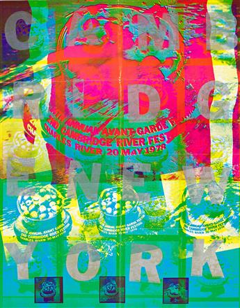 JIM MCWILLIAMS (1937- ) Five posters from Charlotte Moormans New York Avant Garde Festival.